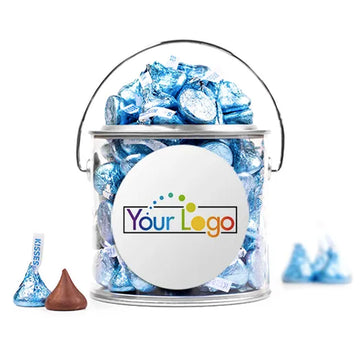 Personalized Add Your Logo Paint Can with Hershey's Kisses