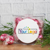Custom Business Lindor Truffles Short Canister Gift - Add Your Logo