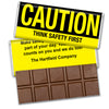 Personalized Business Promotional Caution Think First Hershey's Milk Chocolate Bar & Wrapper
