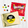 Personalized Safety First Candy Favor Bag - M&Ms or Skittles