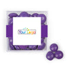 Custom Add Your Logo JUST CANDY favor cube with Just Candy Milk Chocolate Minis