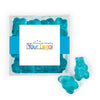 Custom Add Your Logo JUST CANDY® favor cube with Gummy Bears