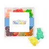 Custom Add Your Logo JUST CANDY® favor cube with Gummy Bears