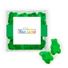 Custom Add Your Logo JUST CANDY® favor cube with Gummy Bears