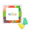 Custom Add Your Logo JUST CANDY® favor cube with Gummy Bears
