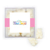 Custom Add Your Logo JUST CANDY® favor cube with Gummy Bears