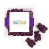 Custom Add Your Logo JUST CANDY® favor cube with Gummy Bears