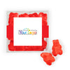 Custom Add Your Logo JUST CANDY® favor cube with Gummy Bears
