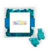 Custom Add Your Logo JUST CANDY® favor cube with Gummy Bears