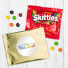 Custom Add Your Logo Candy Favor Bag - M&Ms or Skittles
