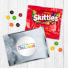 Custom Add Your Logo Candy Favor Bag - M&Ms or Skittles