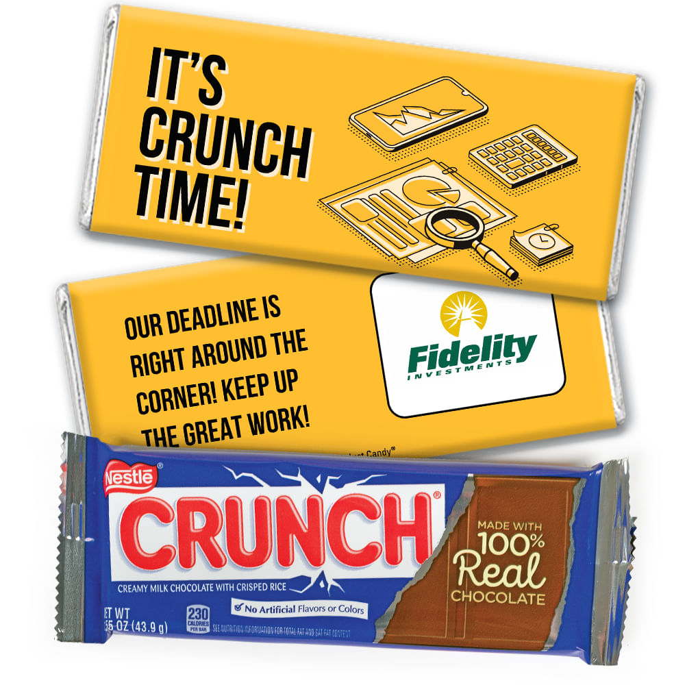 Personalized Logo It's Crunch Time Nestle's Crunch Chocolate Bar & Wra ...