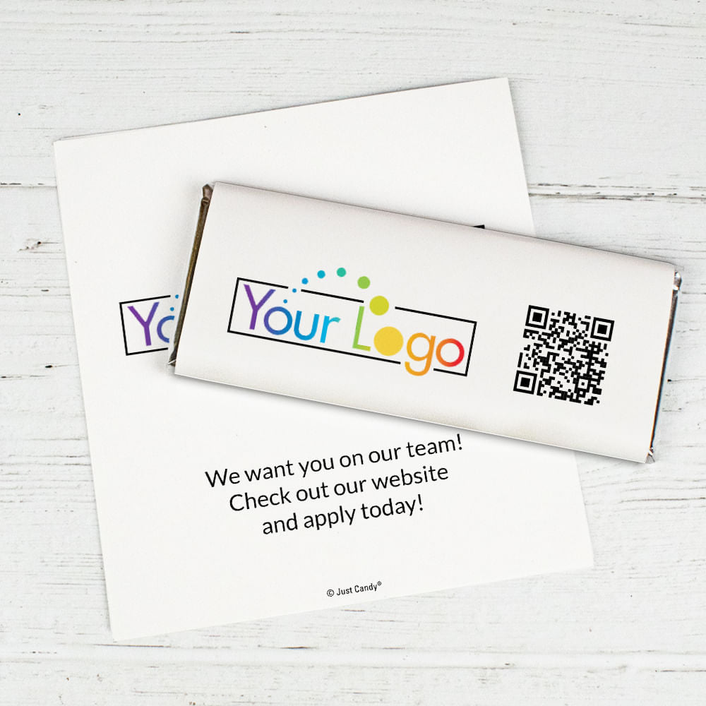 Business Promotional QR Code Personalized Chocolate Bar Wrappers Your ...