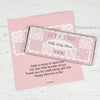 Baby Shower Personalized Chocolate Bar Wrappers Quilt