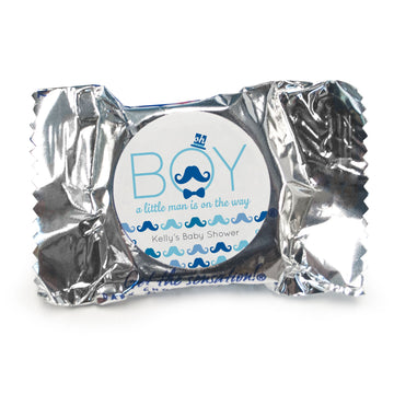 Baby Shower Personalized York Peppermint Patties Mustache Bash - pack of 70