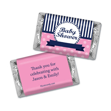 Baby Shower Personalized Hershey's Miniatures Wrappers Nautical Anchor
