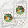 Personalized Baby Shower Jungle Safari Animals Candy Bags with Just Candy Milk Chocolate Gems