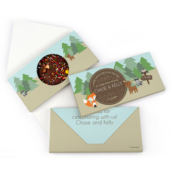 Personalized Baby Shower Forest Friends Gourmet Infused Belgian Chocolate Bars (3.5oz)