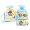 Personalized Baby Shower Pooh Miniatures in XS Organza Bag with Gift Tag