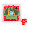 Personalized Baby Shower Jungle Safari Animals Favor Cube with Jelly Belly Jelly Beans