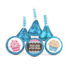 Gender Reveal Baby Shower Cupcakes Personalized Hershey's Kisses