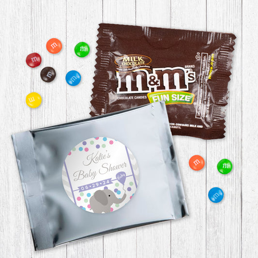 Personalized Baby Shower Elephant Peanut M&Ms