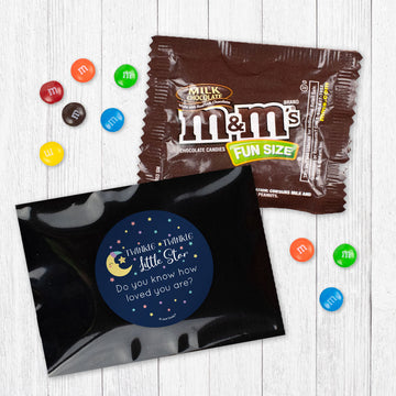 Personalized Baby Shower Little Star Candy Favor Bag - M&Ms or Skittles