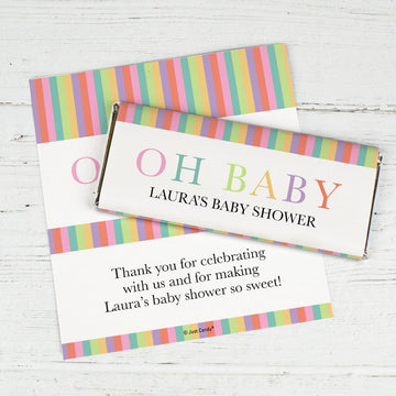 Baby Shower Personalized Chocolate Bar Wrappers Only Happy Baby