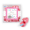Personalized Baby Shower Elephant Favor Cube with Hershey's Kisses