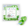 Personalized Baby Shower Elephant Favor Cube with Hershey's Kisses