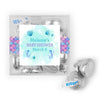 Personalized Baby Shower Mermaid Favor Cube with Hershey's Kisses