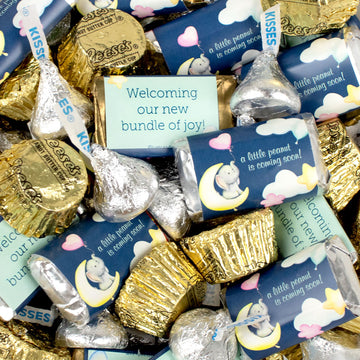 Baby Shower Clouds Hershey's Miniatures, Kisses and Reese's Peanut Butter Cups - 1.62lb Bag