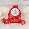 Personalized Baby Shower Whale Lindt Truffle Organza Bag