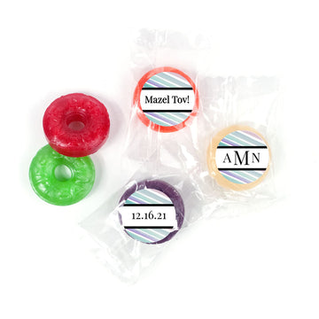 Personalized Bat Mitzvah Monogram LifeSavers 5 Flavor Hard Candy
