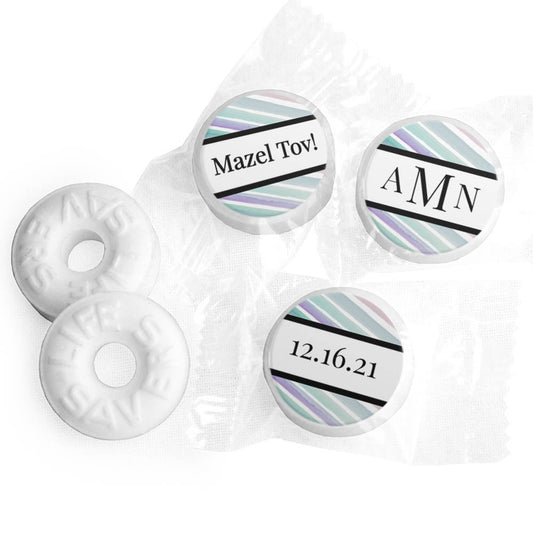 Personalized Bat Mitzvah Monogram Life Savers Mints