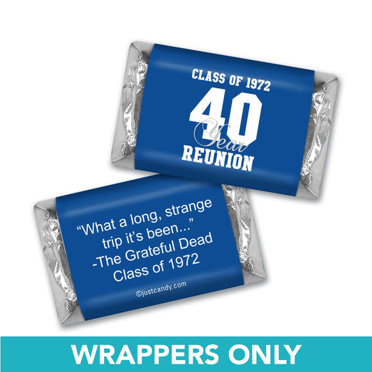 Class Reunion Personalized Hershey's Miniatures Wrappers Milestone
