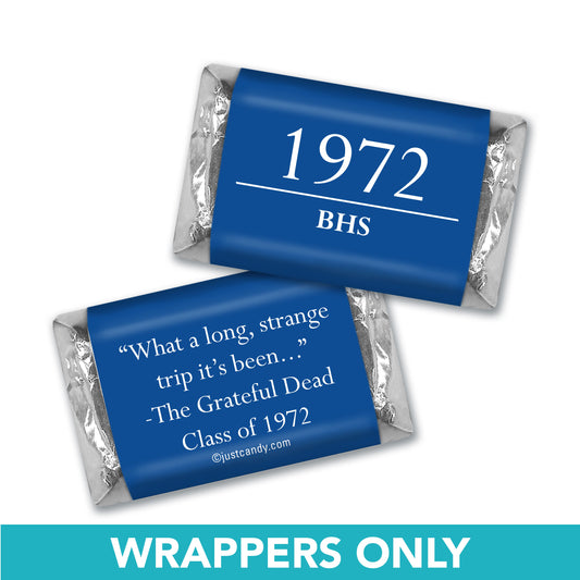 Class Reunion Personalized Hershey's Miniatures Wrappers Graduation Year