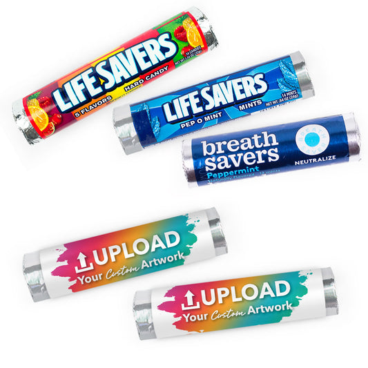 Personalized Add Your Artwork Lifesavers Rolls (20 Rolls)