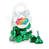 Personalized Add Your Custom Artwork Favor Purse with Hershey's Kisses and Bow with Gift Tag