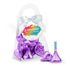 Personalized Add Your Custom Artwork Favor Purse with Hershey's Kisses and Bow with Gift Tag