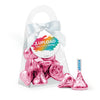 Personalized Add Your Custom Artwork Favor Purse with Hershey's Kisses and Bow with Gift Tag