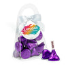 Personalized Add Your Custom Artwork Favor Purse with Hershey's Kisses and Bow with Gift Tag