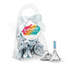 Personalized Add Your Custom Artwork Favor Purse with Hershey's Kisses and Bow with Gift Tag
