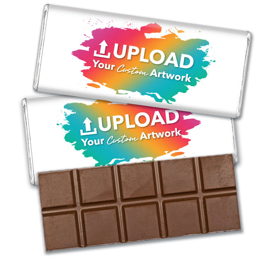 Personalized Add Your Custom Artwork Chocolate Bar & Wrapper