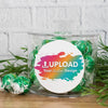 Custom Lindor Truffles Short Canister Gift - Add Your Artwork