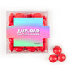 Custom Add Your Artwork JUST CANDY® favor cube with Just Candy Milk Chocolate Minis