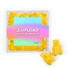 Custom Add Your Artwork JUST CANDY® favor cube with Gummy Bears