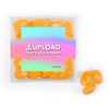 Custom Add Your Artwork JUST CANDY® favor cube with Jelly Belly Jelly Beans