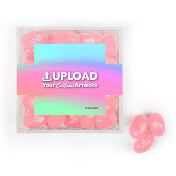 Custom Add Your Artwork JUST CANDY favor cube with Jelly Belly Jelly Beans