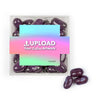 Custom Add Your Artwork JUST CANDY® favor cube with Jelly Belly Jelly Beans